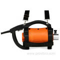 Electric concrete vibrator with eccentric hose